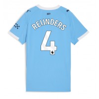 Manchester City Tijjani Reijnders #4 Domáci Ženy futbalový dres 2025-26 Krátky Rukáv